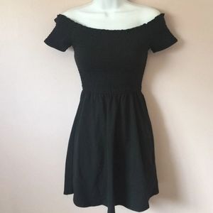 Off Shoulder Hollister Summer Mini Flare Dress